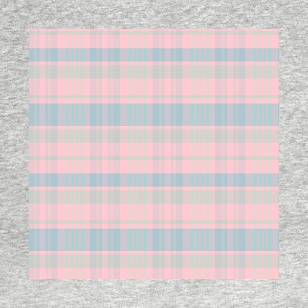 Pastel Aesthetic Calan 1 Hand Drawn Textured Plaid Pattern by GenAumonier